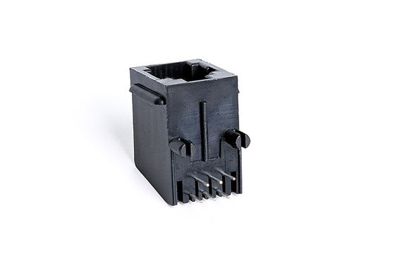 PBT Black RJ11 PCB Jack / Mini Rj11 Connector Without Led TM571511SBX1B
