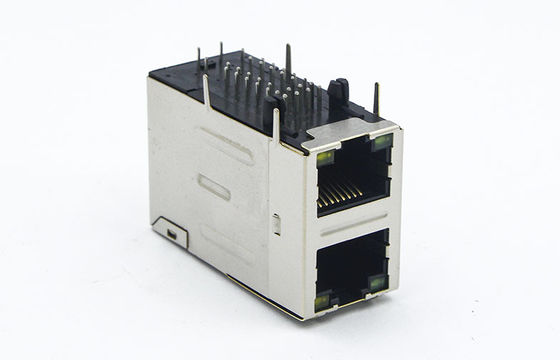 Network 10 Gigabit Ethernet RJ45 Connector With Transformer Leds Shielded