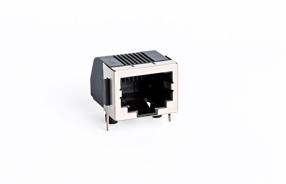 90 ° Orientation RJ45 PCB Connector / Tab Down Rj45 Pcb Mount Jack TM572811EBX12