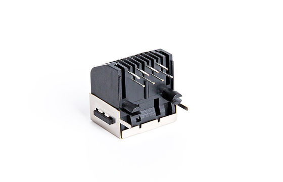 90 ° Orientation RJ45 PCB Connector / Tab Down Rj45 Pcb Mount Jack TM572811EBX12