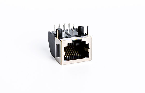 90 ° Orientation RJ45 PCB Connector / Tab Down Rj45 Pcb Mount Jack TM572811EBX12