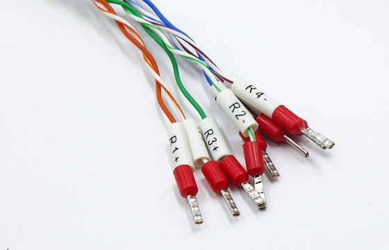 UL94V 0 RJ45 Extension Cable 8p8c Female Socket To Cold Pressed Terminal